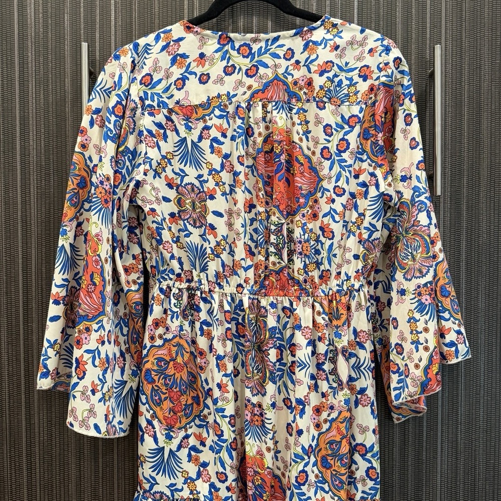 BOEMO Anthropologie Maxi Dress Bohemian Cottagecore Floral Paisley Size Large - Picture 12 of 12